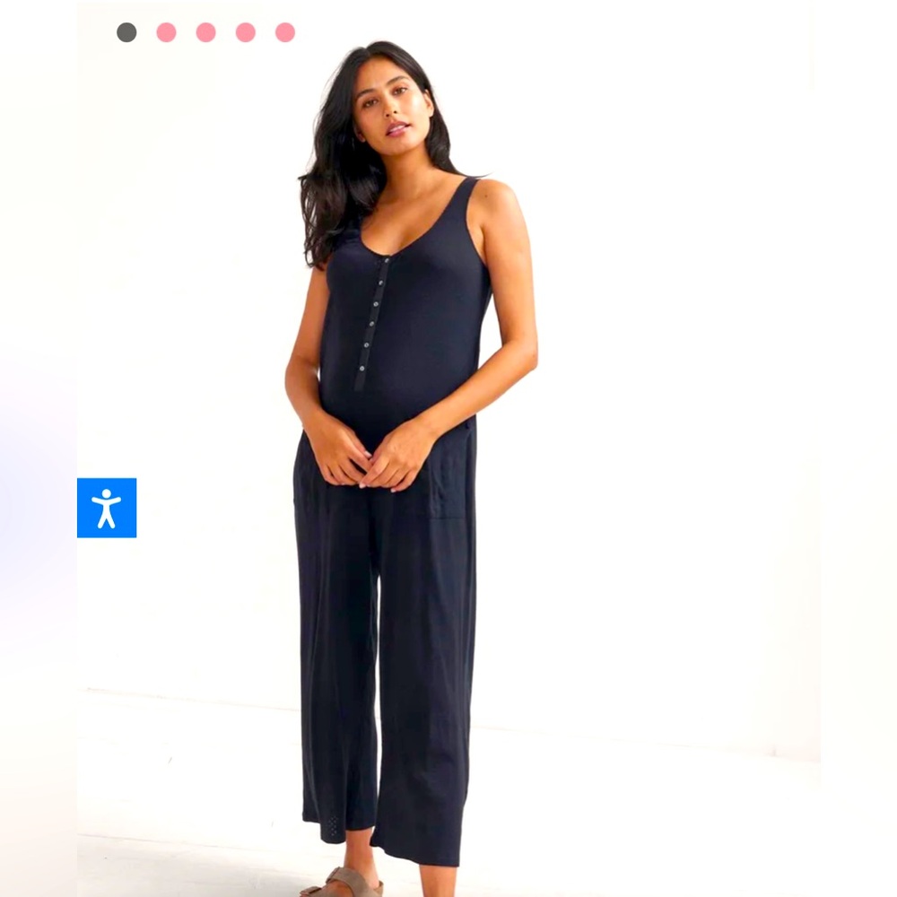 Hatch Collection Maternity/Post-Partum Jumpsuit - Nursing Friendly